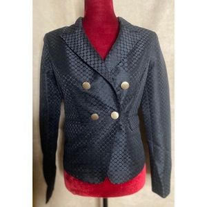 NWT JENN. Black Textured Blazer